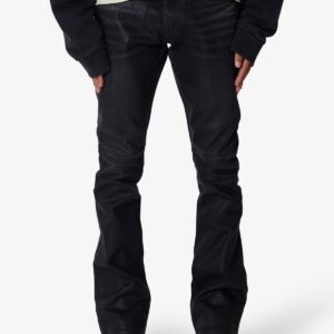B729 Waxed Denim - Black