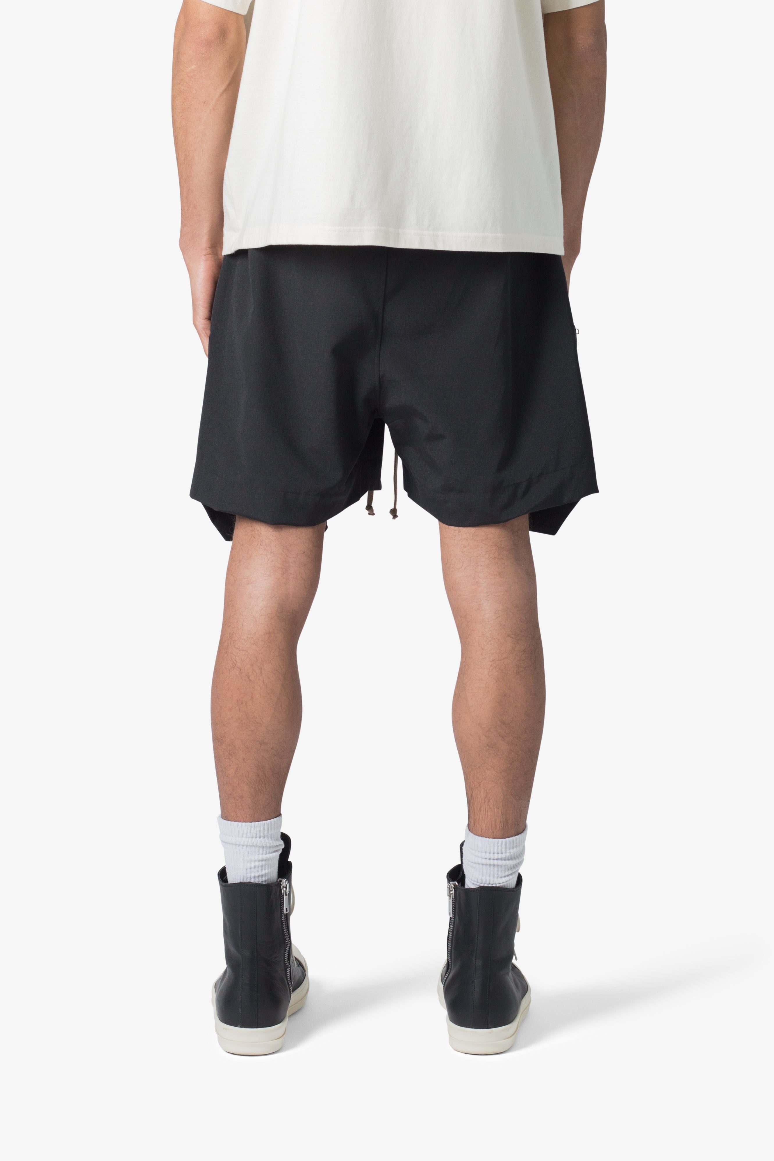 Front Pocket Geo Shorts - Black - 图片 5