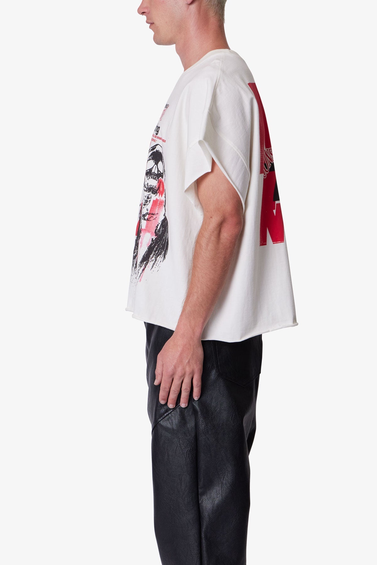 Grim Cutoff Tee - Off White - 图片 4