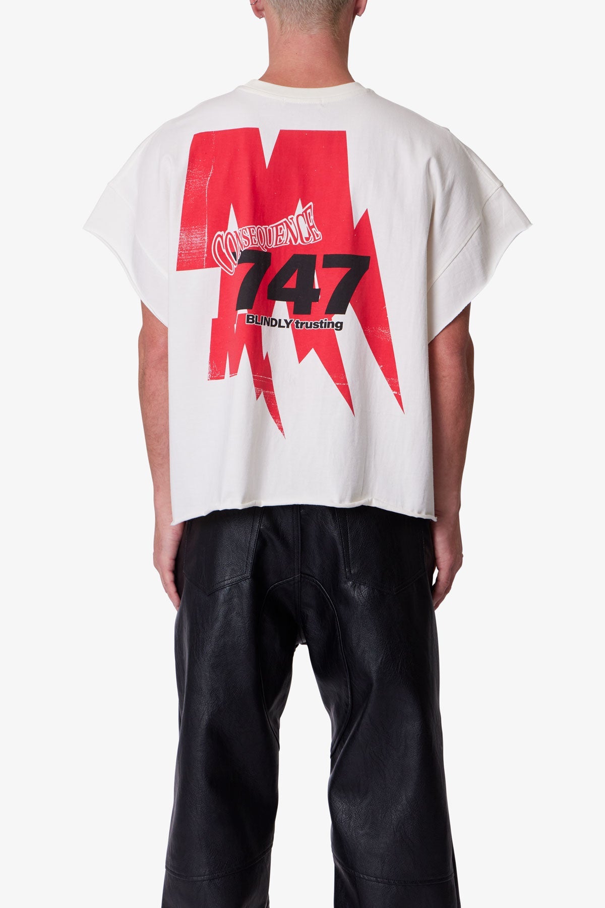 Grim Cutoff Tee - Off White - 图片 5