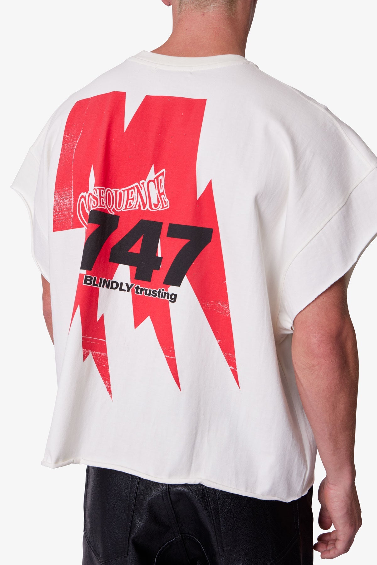 Grim Cutoff Tee - Off White - 图片 9