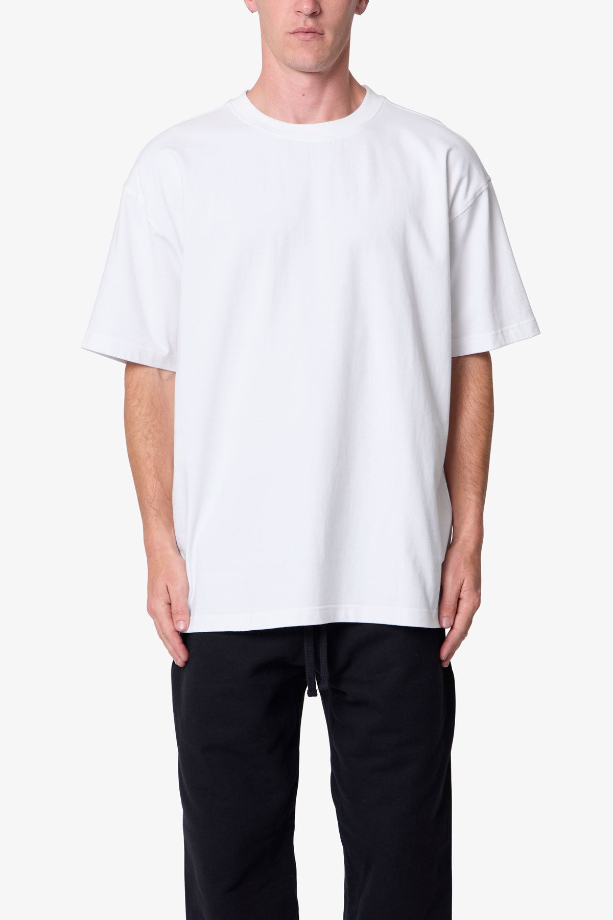 Heavy Basic Tee - White - 图片 2