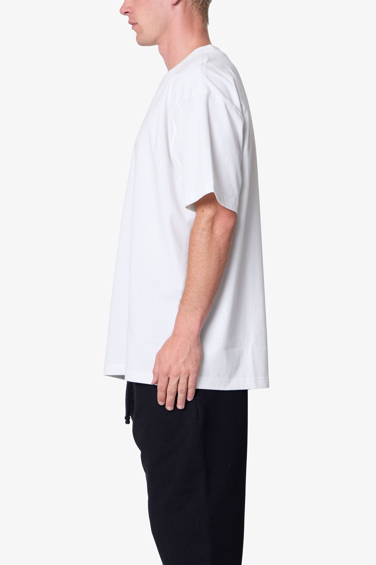 Heavy Basic Tee - White - 图片 4