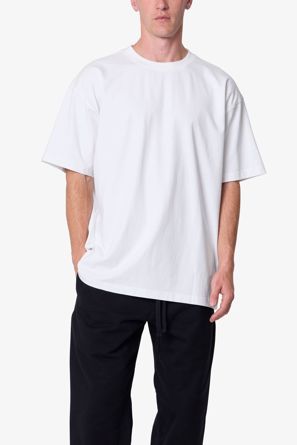 Heavy Basic Tee - White - 图片 6
