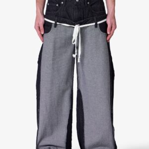 Inside Out Slip off Denim - Washed Black