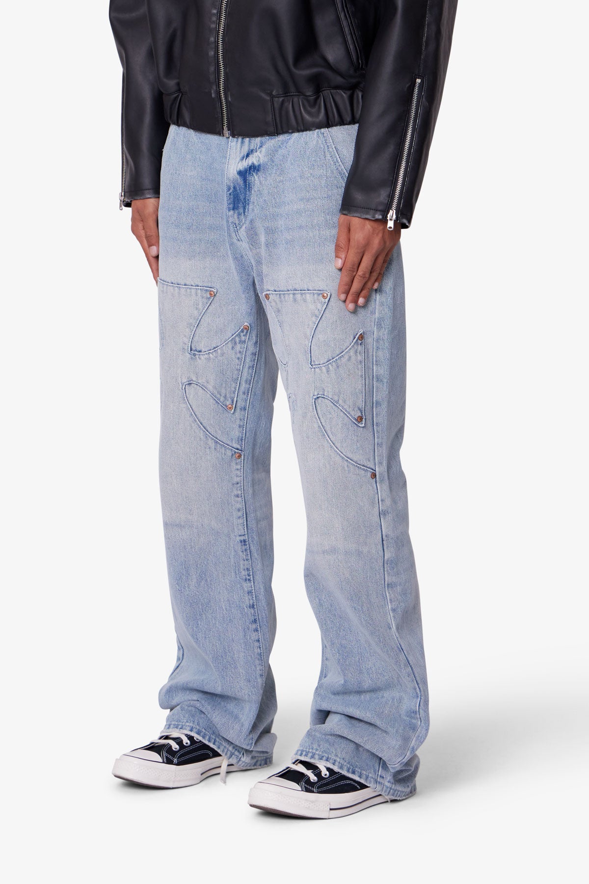 Iron Cross Denim - Blue - 图片 3