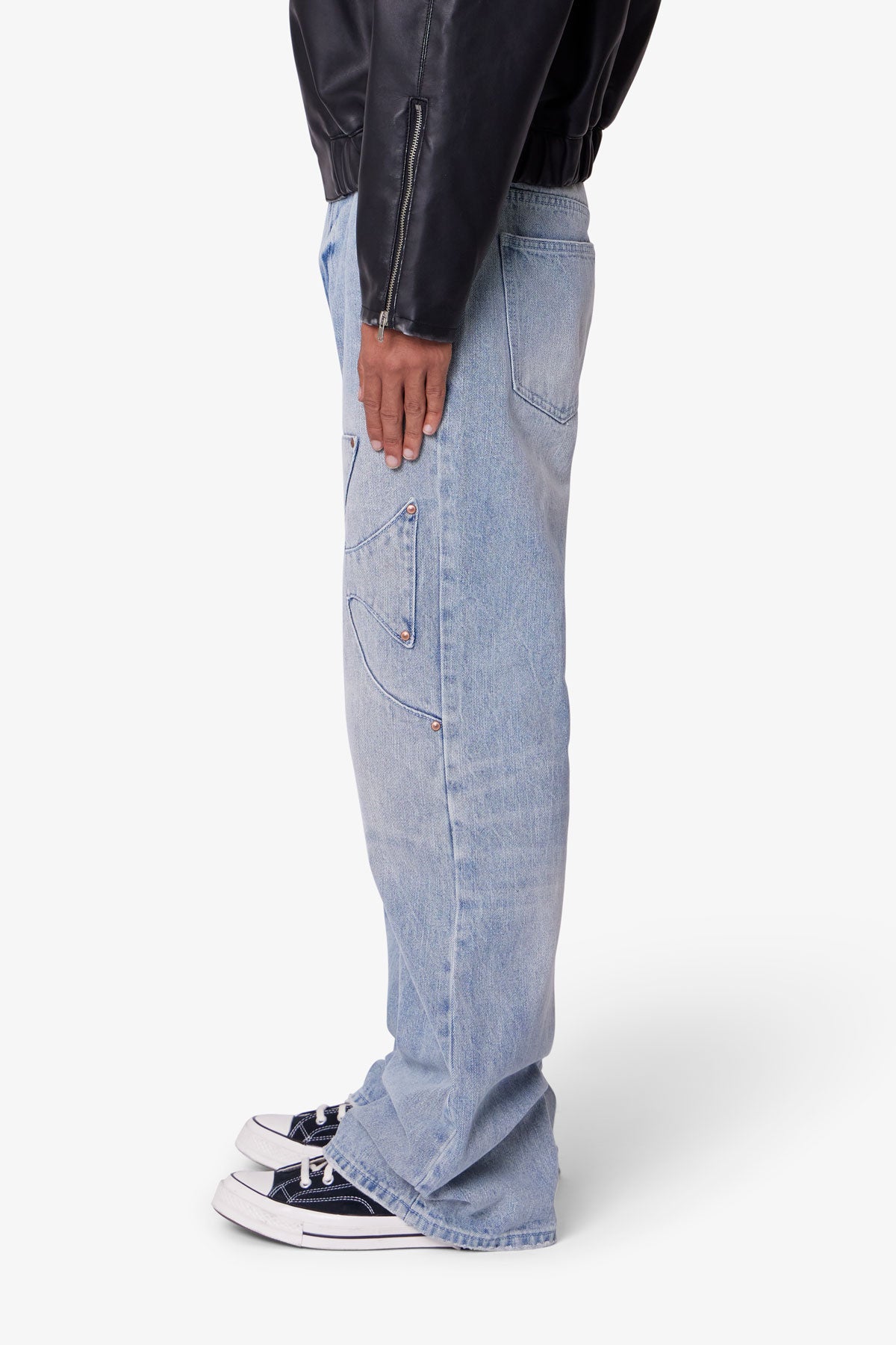 Iron Cross Denim - Blue - 图片 4