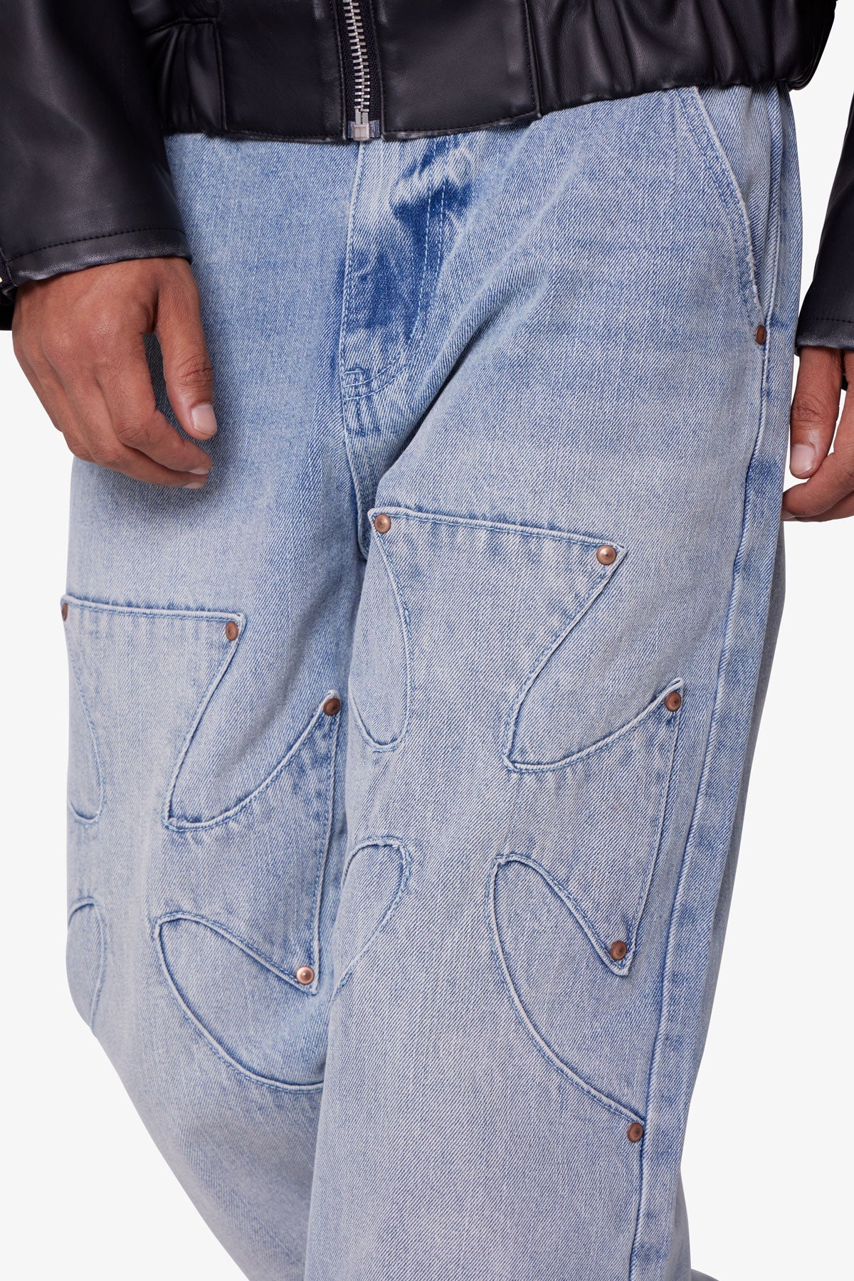 Iron Cross Denim - Blue - 图片 7