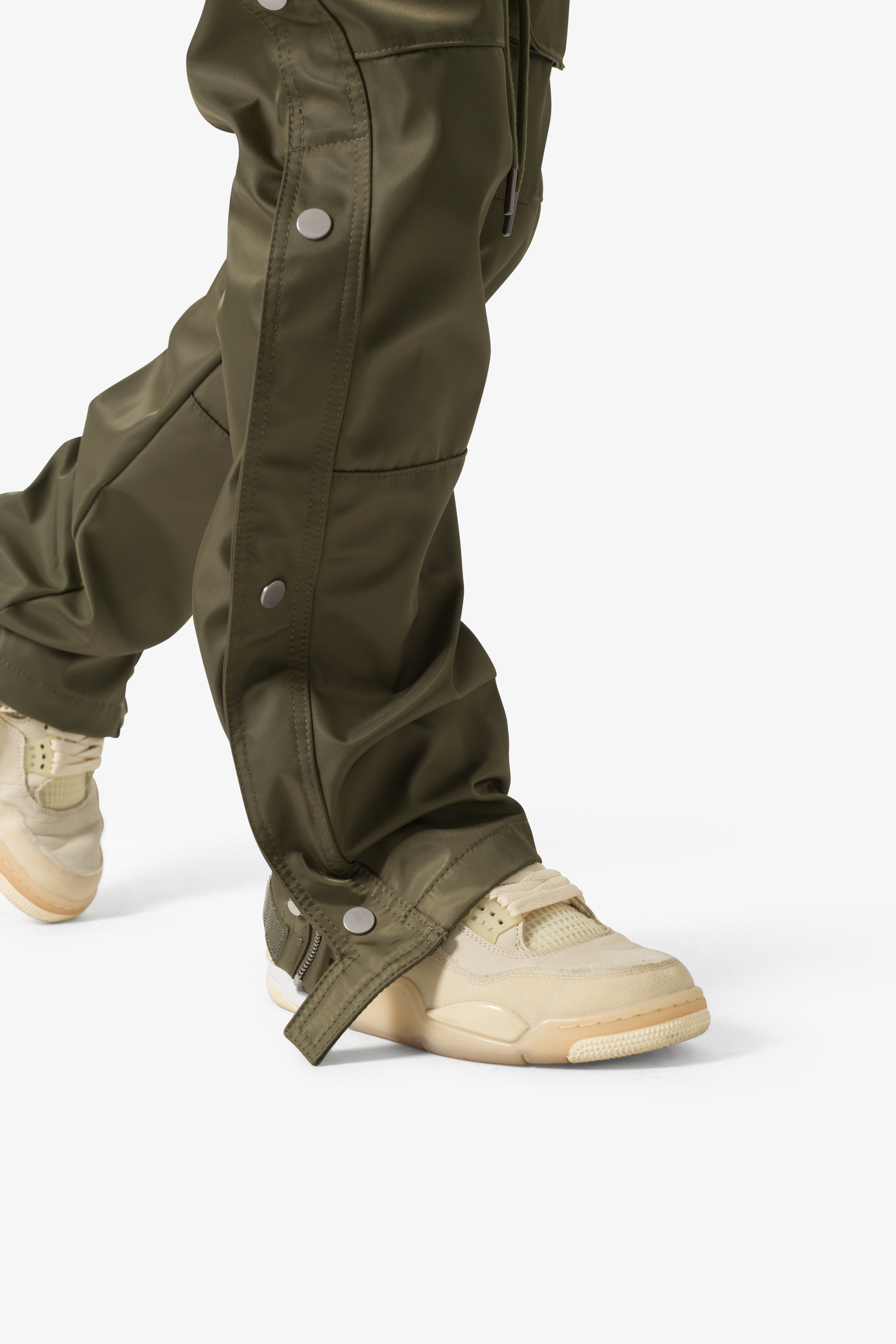 Snap Front Cargo Pants - Olive - 图片 7