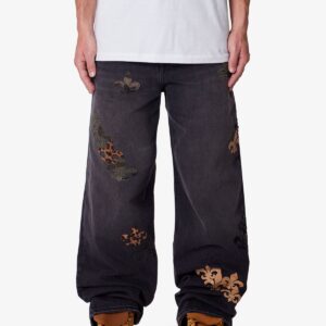 Ultra Baggy Fleur Denim - Black