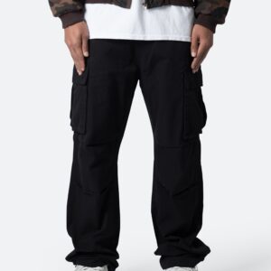 Ultra Baggy Vintage Cargo Pants - Black