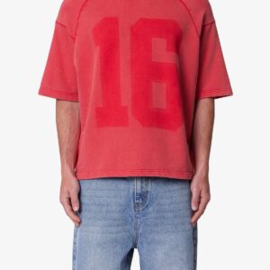 Vintage Raglan Terry Jersey Shirt - Red