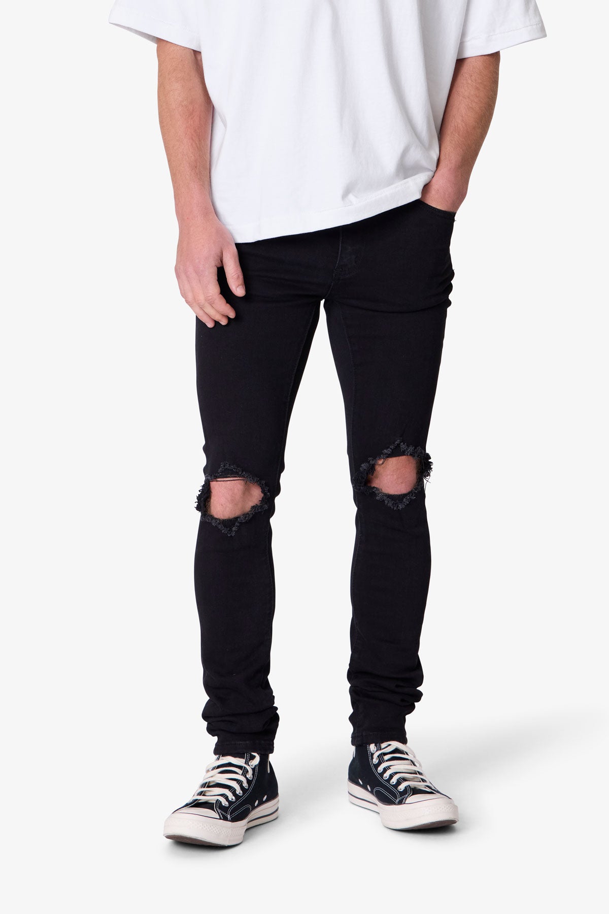 X1 Skinny Denim - Black - 图片 6