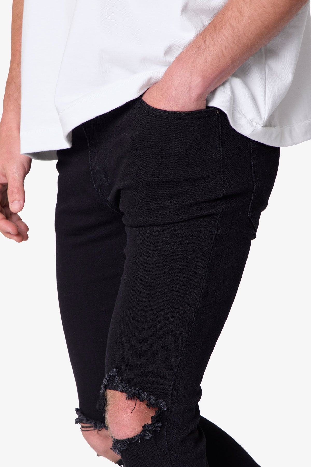 X1 Skinny Denim - Black - 图片 7