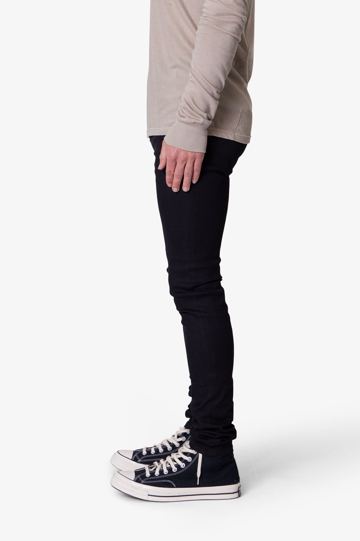 X43 Skinny Denim - Matte Black - 图片 4