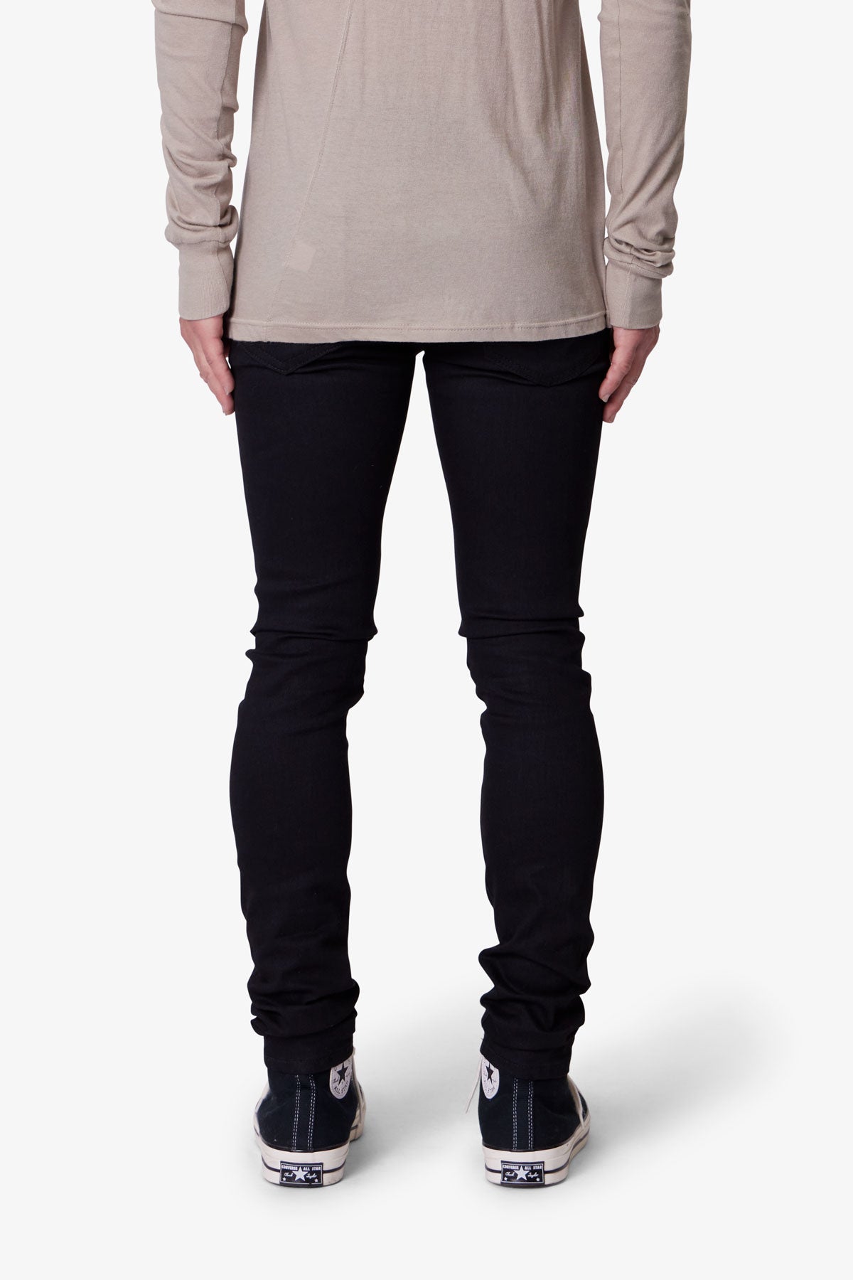 X43 Skinny Denim - Matte Black - 图片 5