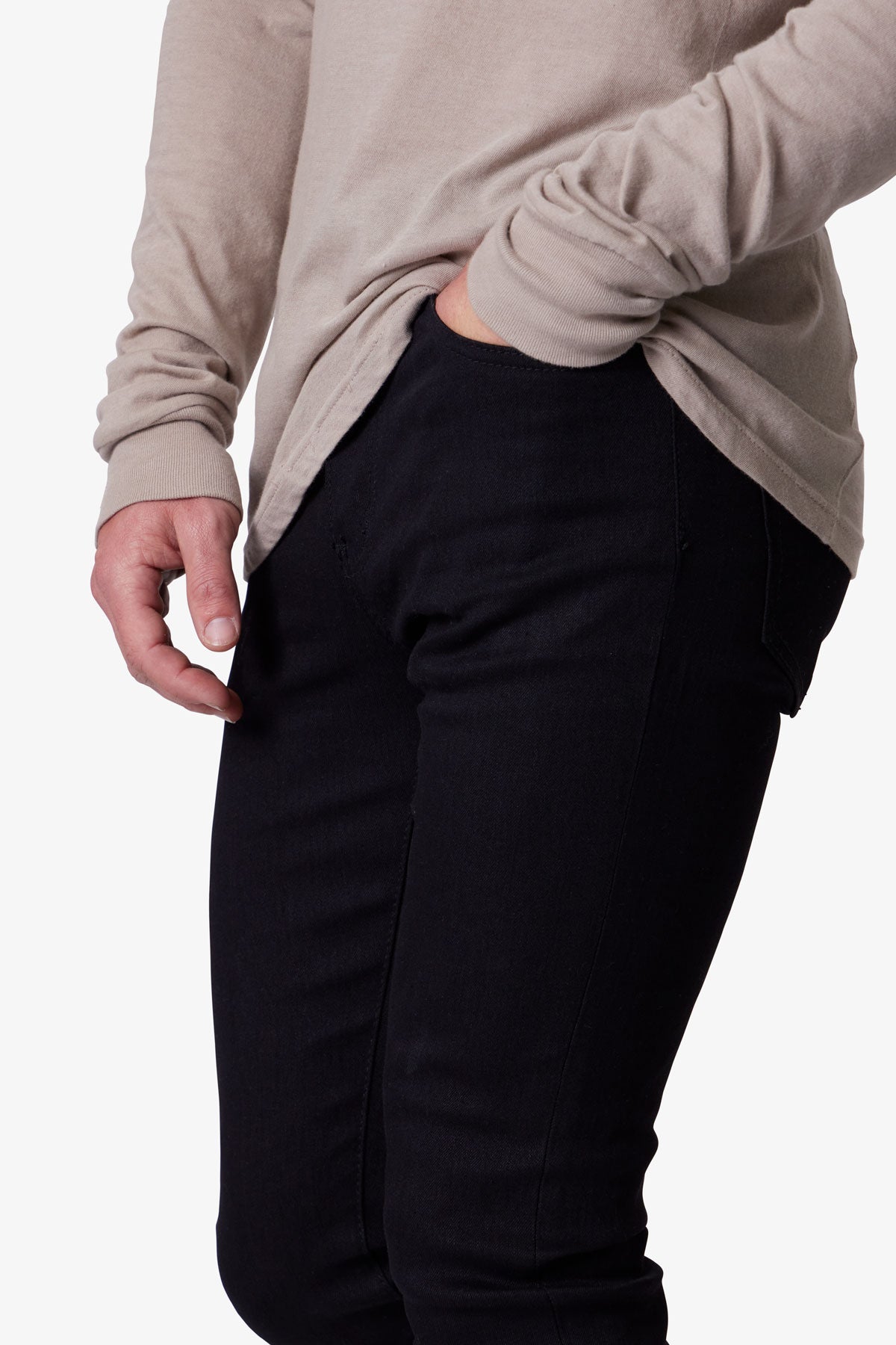 X43 Skinny Denim - Matte Black - 图片 7