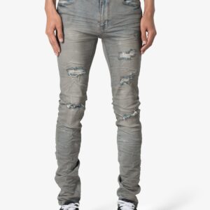 X607 Painted Skinny Denim - Blue